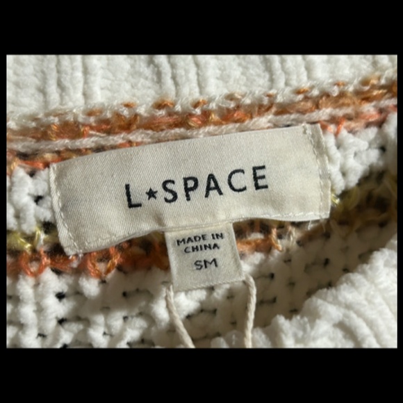 L*Space Pismo Beach Striped Knit Crop Sweater & Shorts Set Playa Del Carmen Sz S - Picture 9 of 16